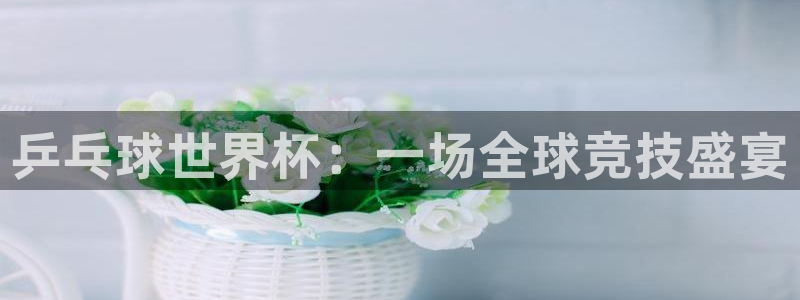 世界杯在线直播入口：乒乓球世界杯：一场全球竞技盛宴